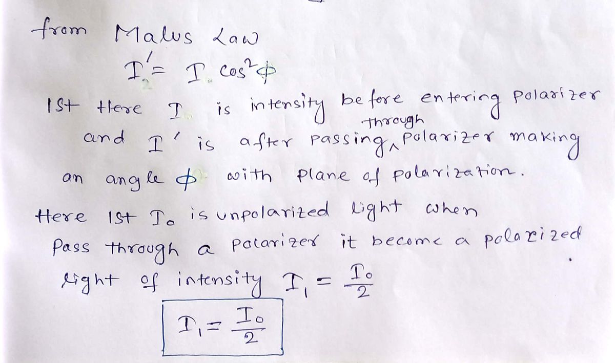 Physics homework question answer, step 1, image 1